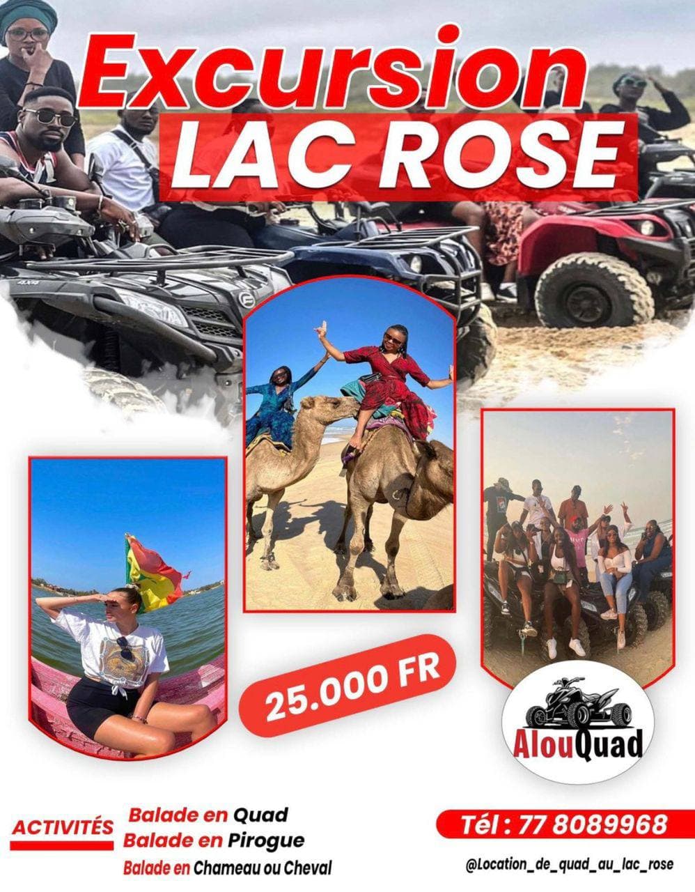 LAC ROSE sans transport